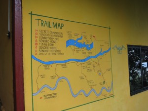 Mapa de los senderos