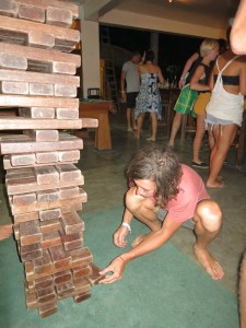 Note to Self: Life sized Jenga requires more skill than the normal size