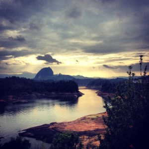 View from patio at Finca Escondida- best view in my month in Colombia
