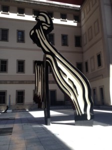 Sculpture in back of of the museum